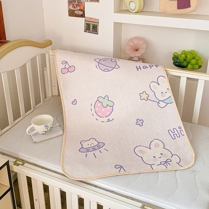 91家纺网 家纺一手货源 找家纺 （总）富馨莱 2026新款幼儿园古藤席冰丝席双面可用儿童凉席双面凉感