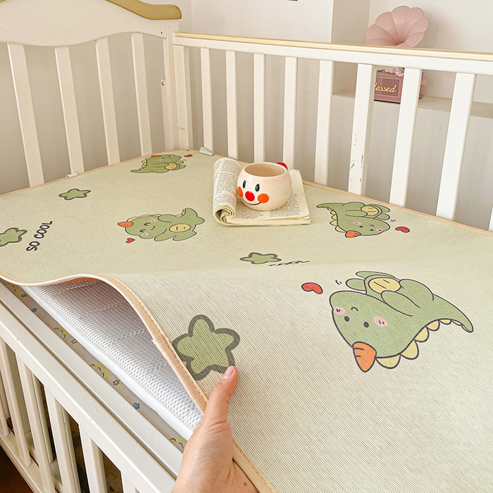 91家纺网 家纺一手货源 找家纺 （总）富馨莱 2026新款幼儿园古藤席冰丝席双面可用儿童凉席双面凉感