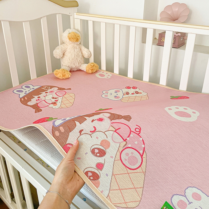 91家纺网 家纺一手货源 找家纺 （总）富馨莱 2026新款幼儿园古藤席冰丝席双面可用儿童凉席双面凉感