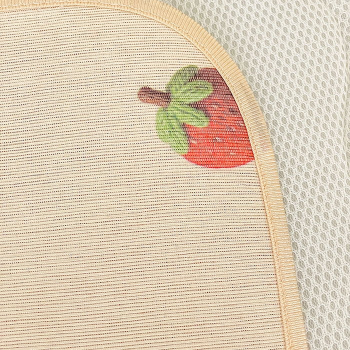 91家纺网 家纺一手货源 找家纺 富馨莱 2026新款幼儿园古藤席冰丝席双面可用儿童凉席双面凉感 彩虹熊