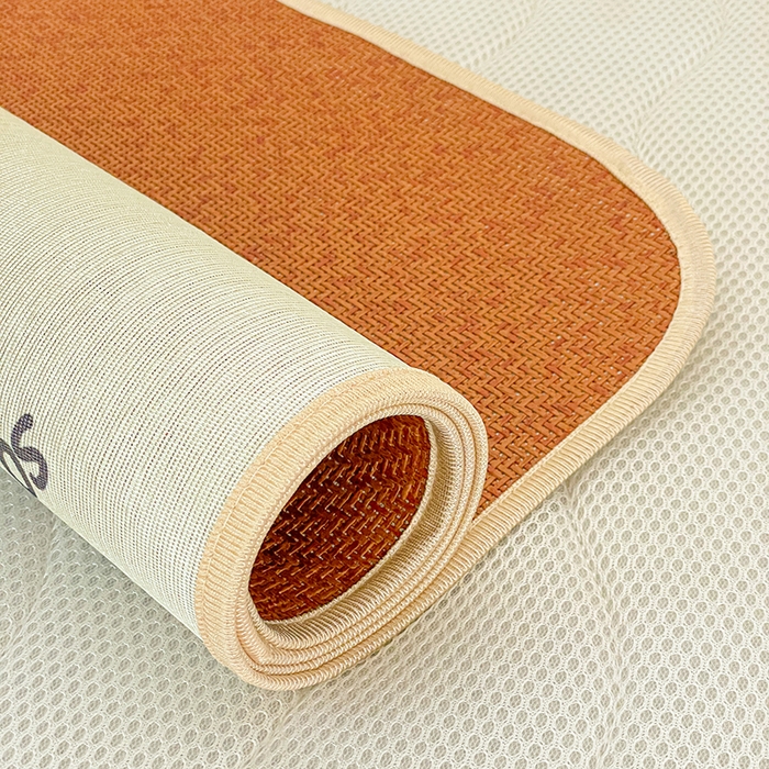 91家纺网 家纺一手货源 找家纺 富馨莱 2026新款幼儿园古藤席冰丝席双面可用儿童凉席双面凉感 独角龙