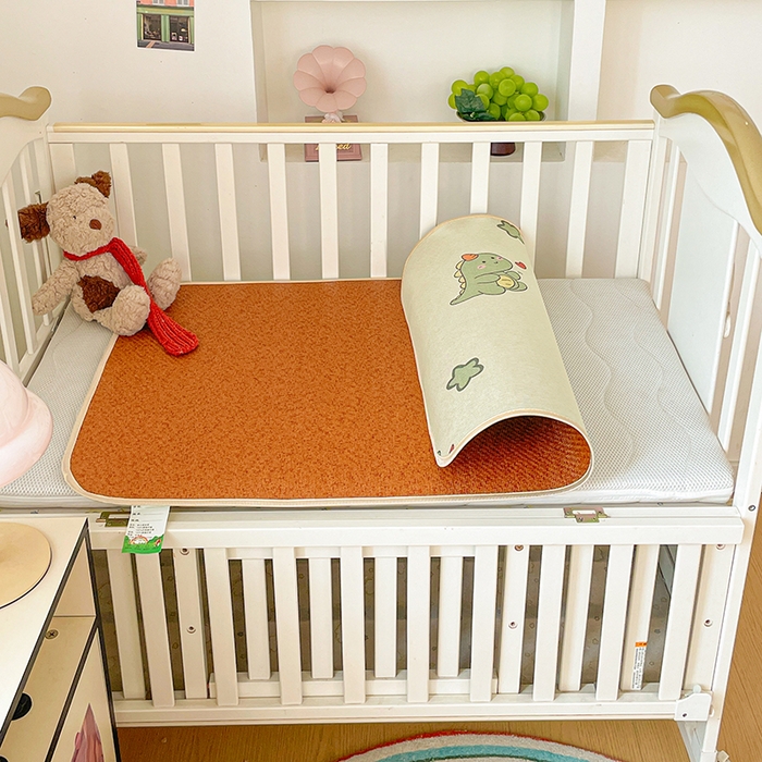 91家纺网 家纺一手货源 找家纺 富馨莱 2026新款幼儿园古藤席冰丝席双面可用儿童凉席双面凉感 独角龙