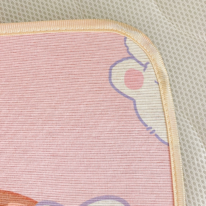 91家纺网 家纺一手货源 找家纺 富馨莱 2026新款幼儿园古藤席冰丝席双面可用儿童凉席双面凉感 可爱女孩