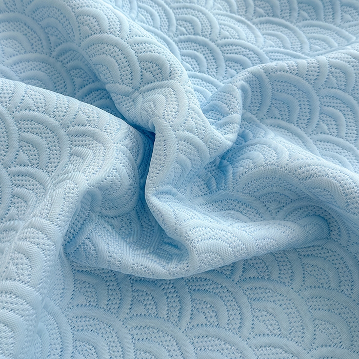 91家纺网 家纺一手货源 找家纺 （总）冬然家纺 2026新款【快乐熊 云朵纹系列】冰豆豆凉席床裙款