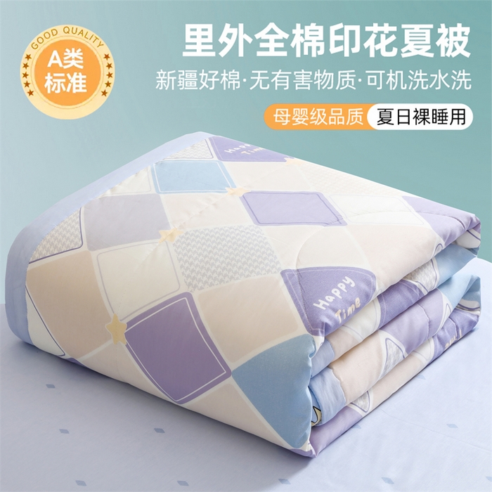 91家纺网 家纺一手货源 找家纺 （总）栩裕纺织 2026新款全棉印染棉花夏被夏凉被空调被