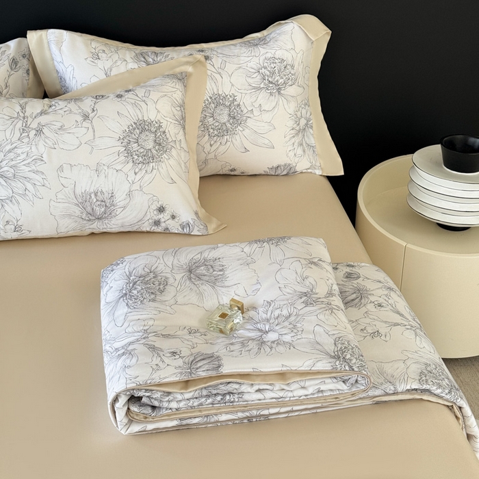 梵克保罗 2026新款简约莱赛尔夏被夏凉被空调被 墨染疏芳