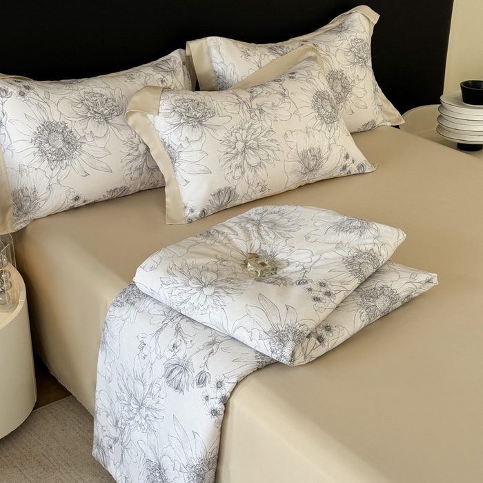 91家纺网 家纺一手货源 找家纺 梵克保罗 2026新款简约莱赛尔夏被夏凉被空调被 墨染疏芳