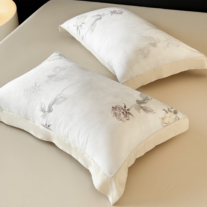 梵克保罗 2026新款莱赛尔单枕套枕套单件单品枕套 玫瑰絮语