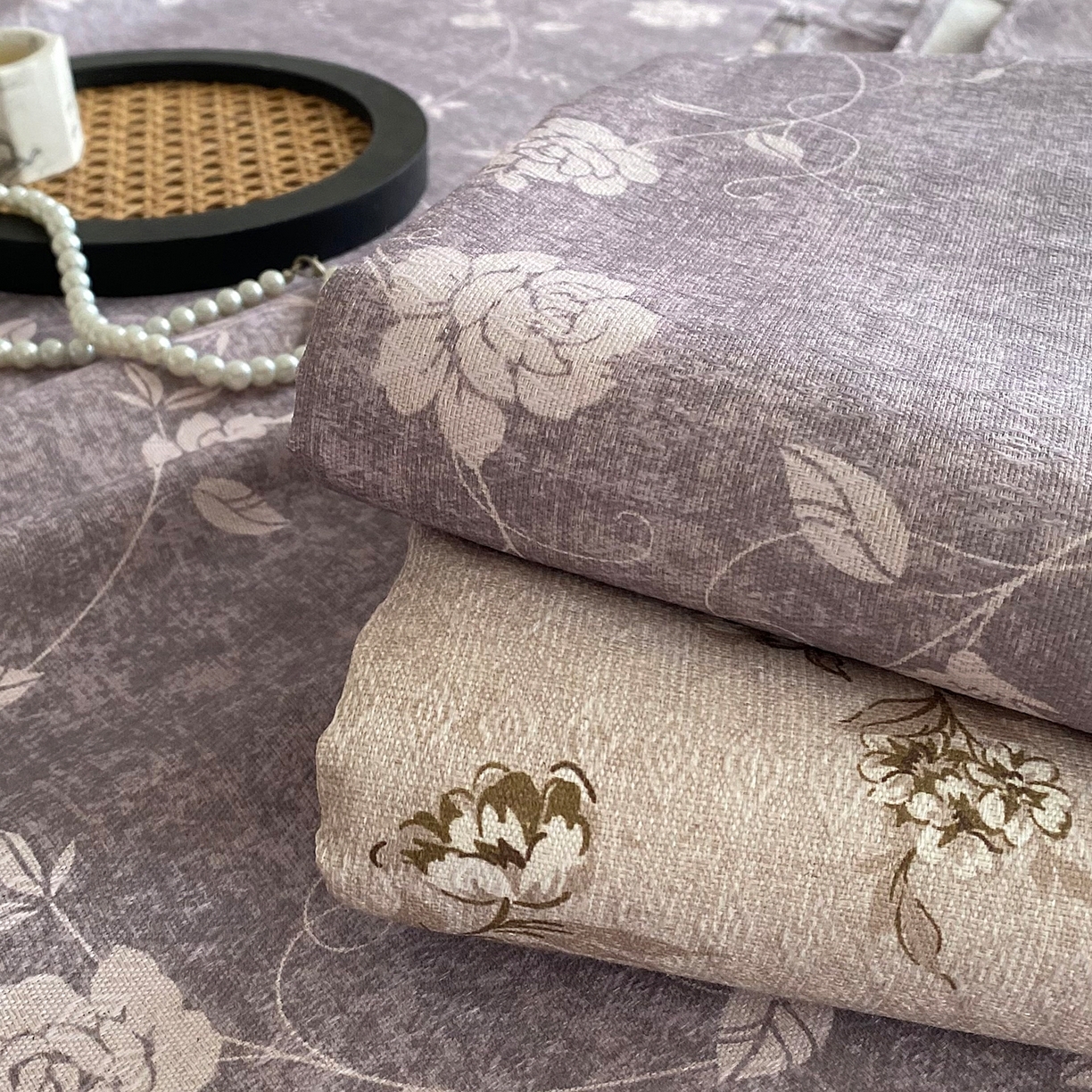 91家纺网 家纺一手货源 找家纺 （总）首爱家纺 2026新款亚麻老粗布印花床单