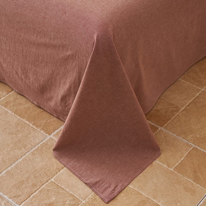 91家纺网 家纺一手货源 找家纺 简如 2026新款里外全棉色织提花新疆棉花夏凉被四件套详-简条系列 千鸟格-酒红