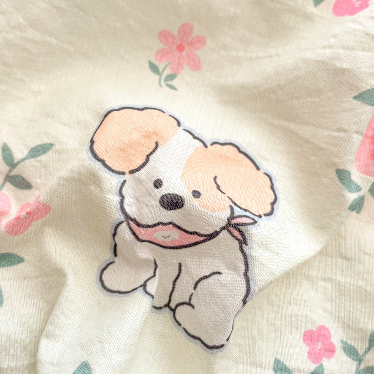 91家纺网 家纺一手货源 找家纺 川悦生活 【提供买家秀】2026新款云感双层纱木棉学生床笠套件 花都小狗