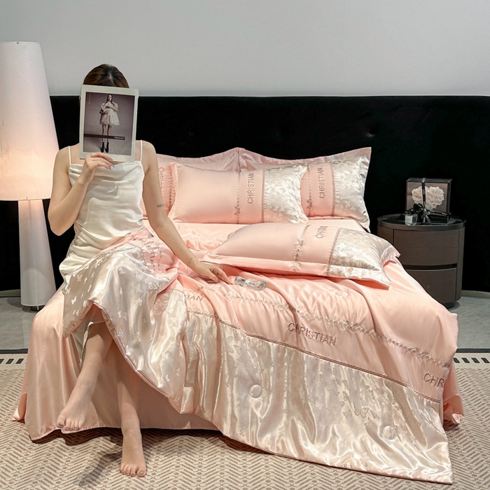 91家纺网 家纺一手货源 找家纺 （总）金牛座家纺 2026新款水洗丝柔提花夏被空调被四件套