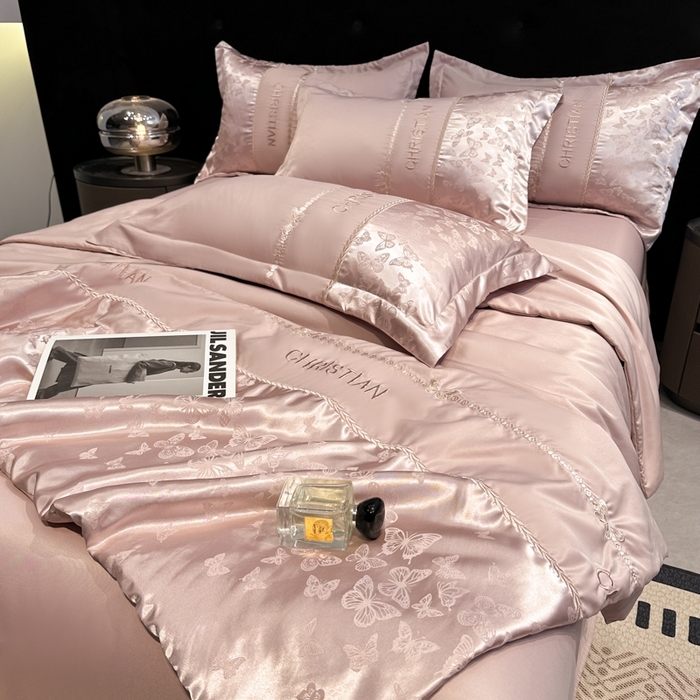 91家纺网 家纺一手货源 找家纺 （总）金牛座家纺 2026新款水洗丝柔提花夏被空调被四件套