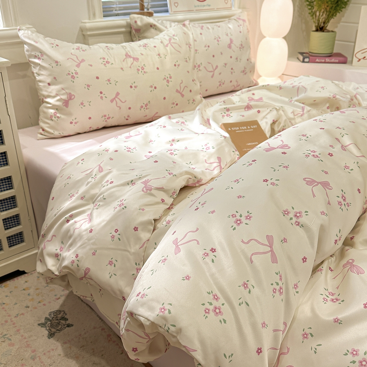 91家纺网 家纺一手货源 找家纺 （总）老K (原美阁） 2026新款夏季冰丝四件套印花简约水洗真丝单被套