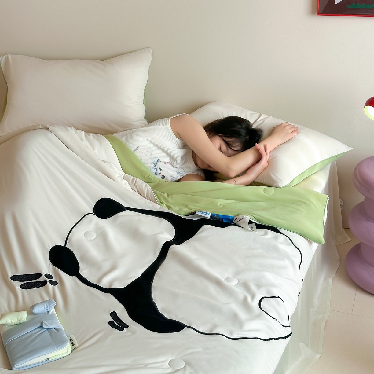 91家纺网 家纺一手货源 找家纺 （总）佳汐蓝家纺 2026新款大版贴布绣花霜呼吸-凉感被夏被夏凉被空调被