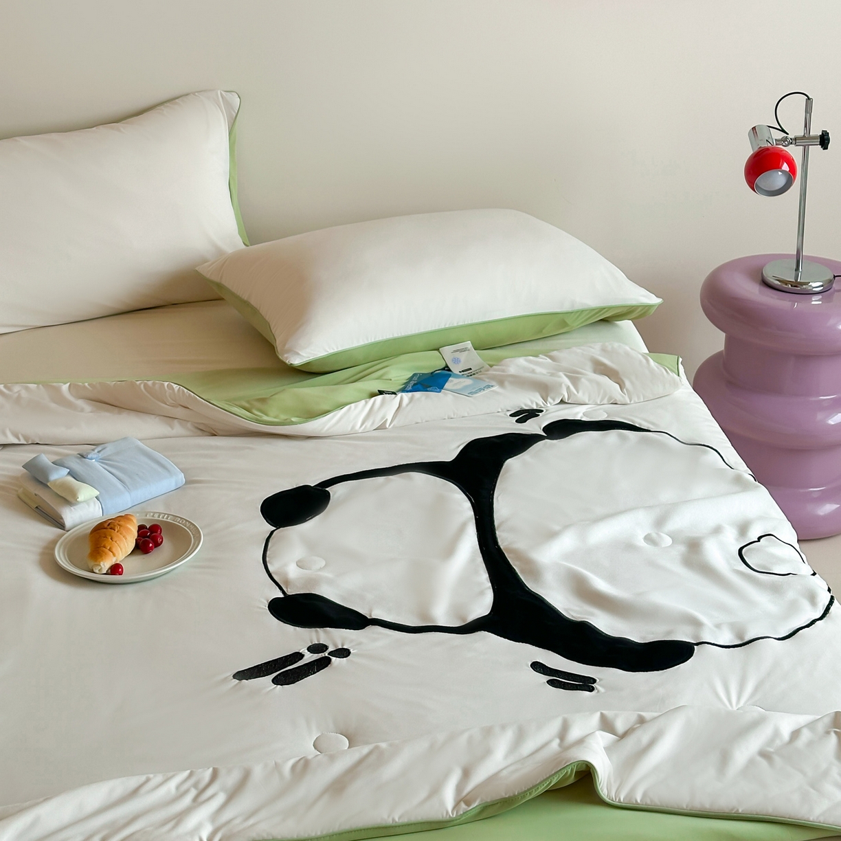 91家纺网 家纺一手货源 找家纺 （总）佳汐蓝家纺 2026新款大版贴布绣花霜呼吸-凉感被夏被夏凉被空调被