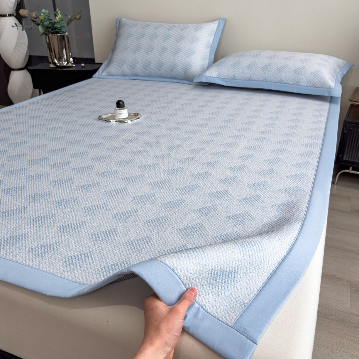 91家纺网 家纺一手货源 找家纺 （总）席世家 2026新款色织提花凉席席子