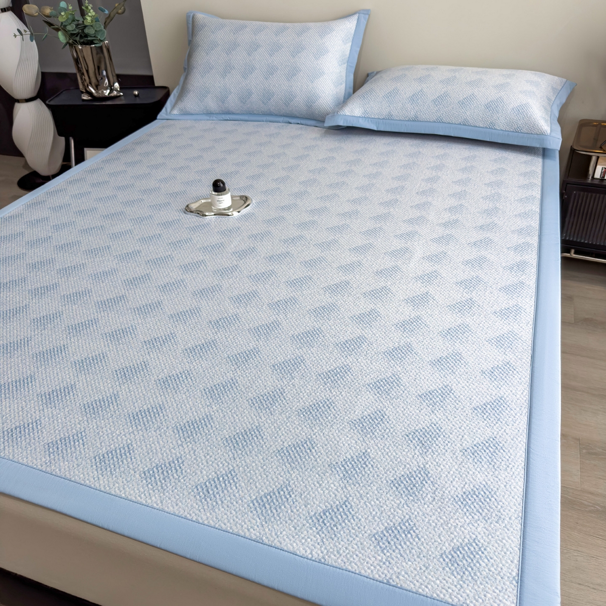 91家纺网 家纺一手货源 找家纺 （总）席世家 2026新款色织提花凉席席子