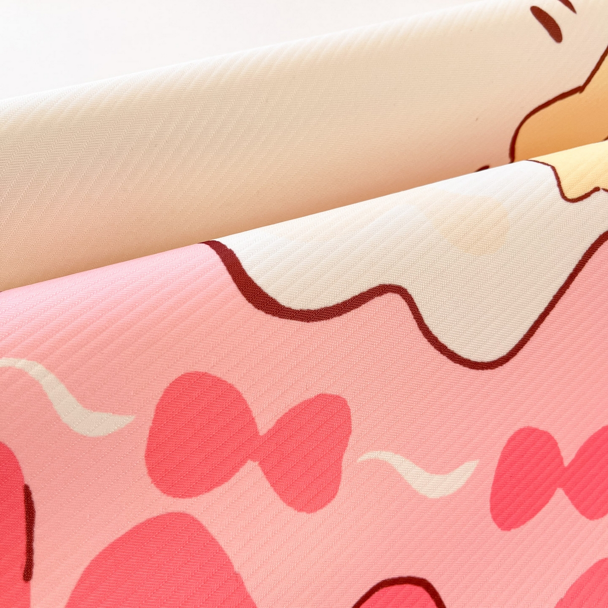 91家纺网 家纺一手货源 找家纺 川悦生活 【提供买家秀】2026新款凉豆豆冰丝大阪卡通凉席 草莓奶昔