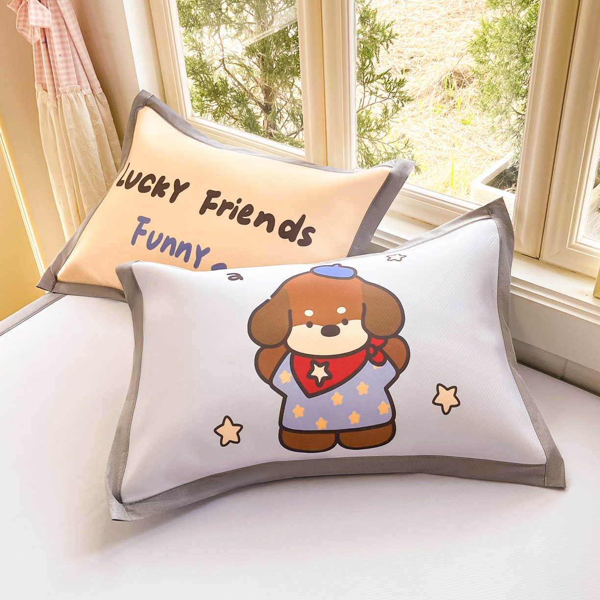 91家纺网 家纺一手货源 找家纺 川悦生活 【提供买家秀】2026新款凉豆豆冰丝大阪卡通凉席 小狗聚会