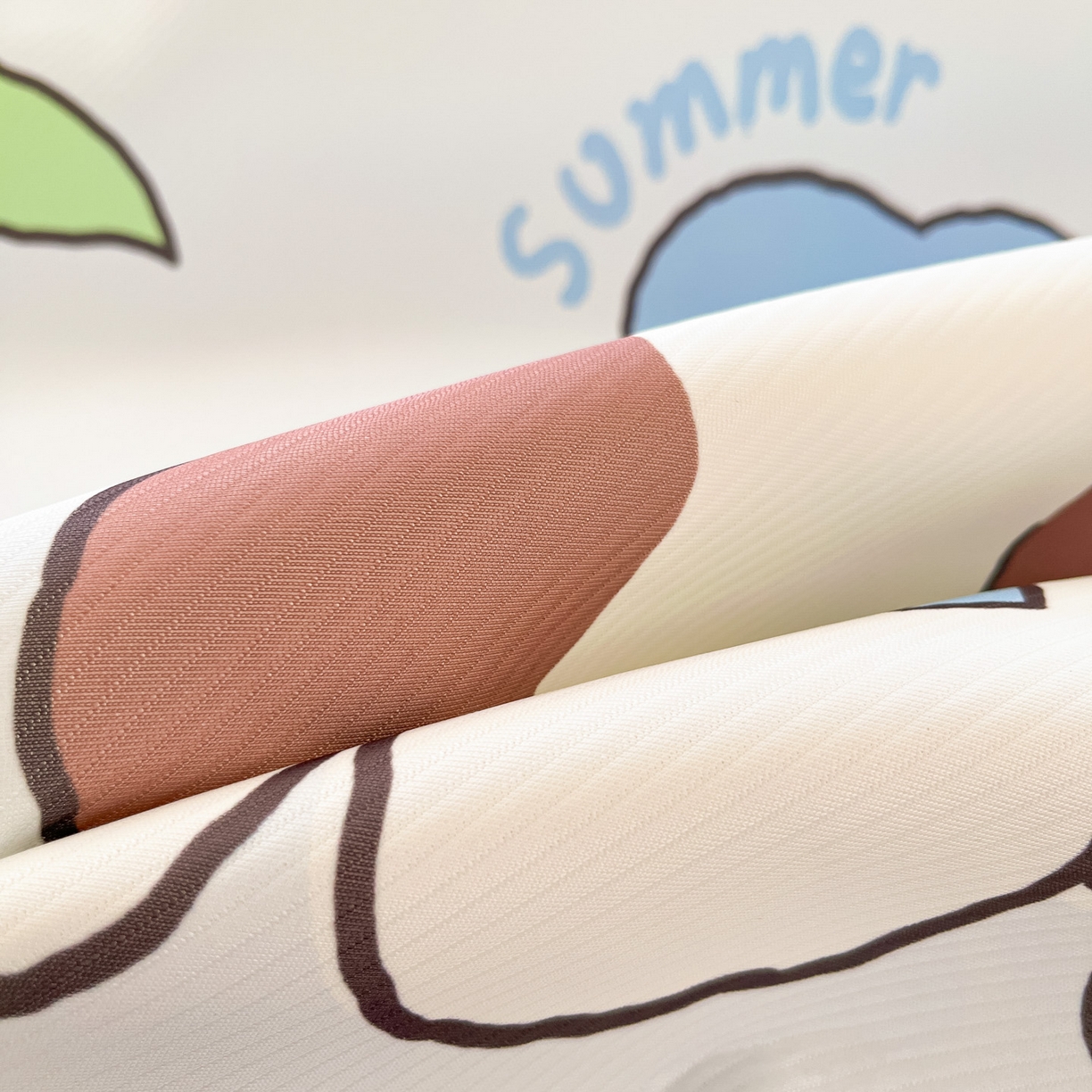 91家纺网 家纺一手货源 找家纺 川悦生活 【提供买家秀】2026新款凉豆豆冰丝大阪卡通凉席 快乐夏威夷