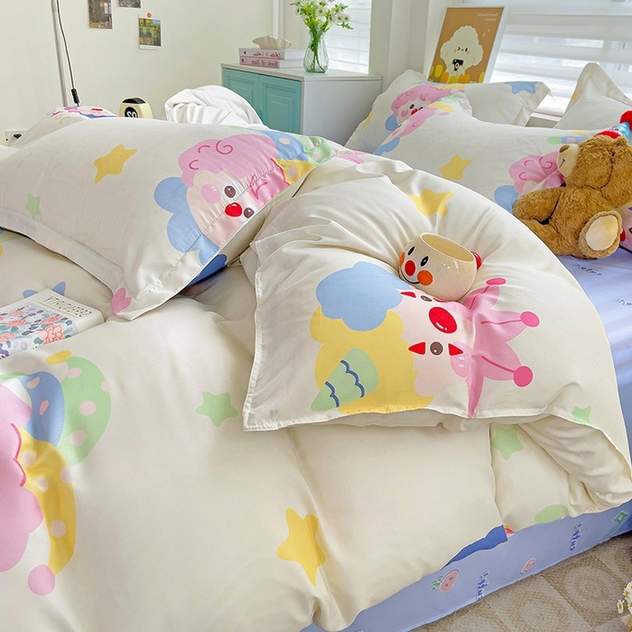 91家纺网 家纺一手货源 找家纺 （总）港岛妹妹 2025年春夏新款芦荟棉印花四件套