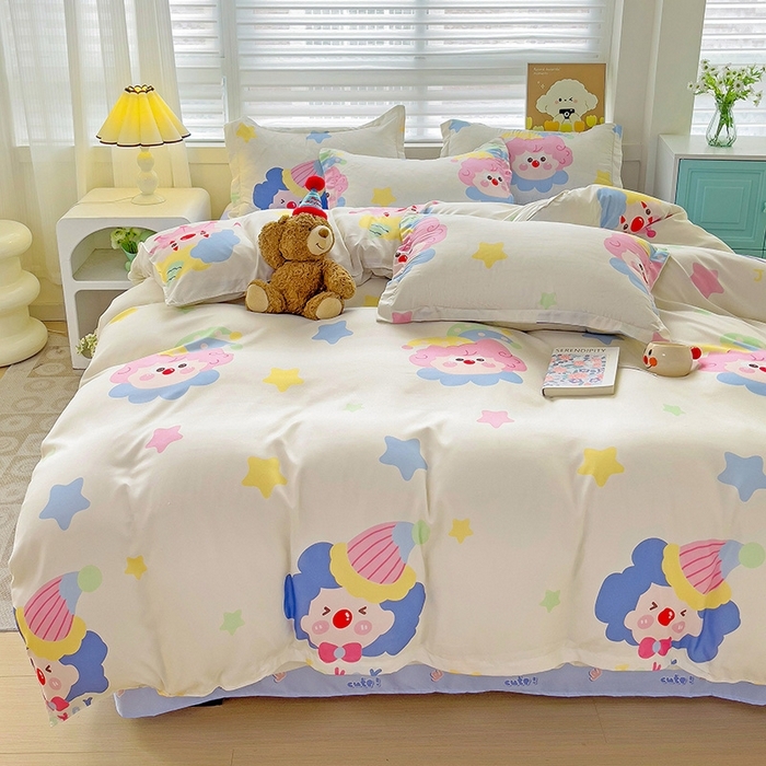 91家纺网 家纺一手货源 找家纺 （总）港岛妹妹 2025年春夏新款芦荟棉印花四件套