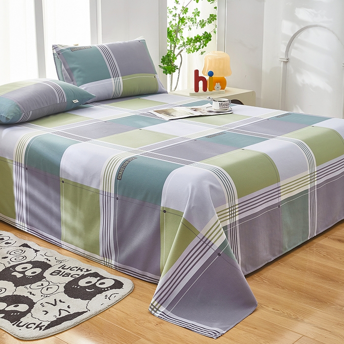 91家纺网 家纺一手货源 找家纺 希廷顿 2025新款床单款原棉老粗布凉席席子 格调