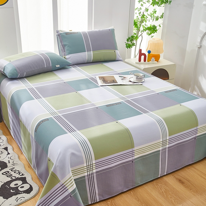 91家纺网 家纺一手货源 找家纺 希廷顿 2025新款床单款原棉老粗布凉席席子 格调