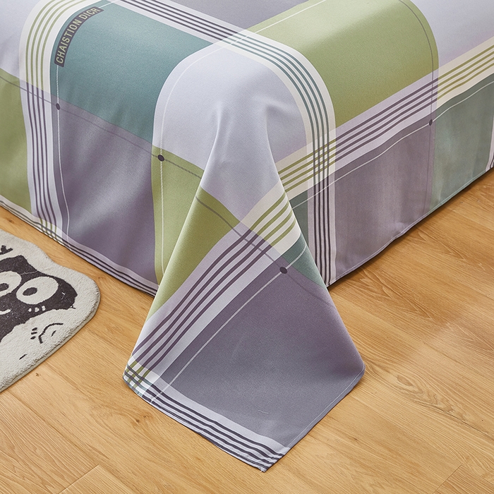 91家纺网 家纺一手货源 找家纺 希廷顿 2025新款床单款原棉老粗布凉席席子 格调