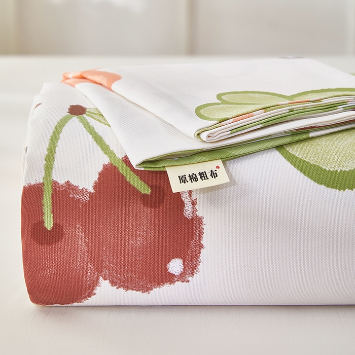 91家纺网 家纺一手货源 找家纺 希廷顿 2025新款床单款原棉老粗布凉席席子 花汐