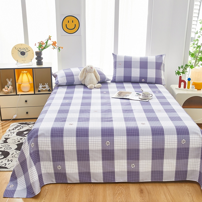 91家纺网 家纺一手货源 找家纺 希廷顿 2025新款床单款原棉老粗布凉席席子 露雅