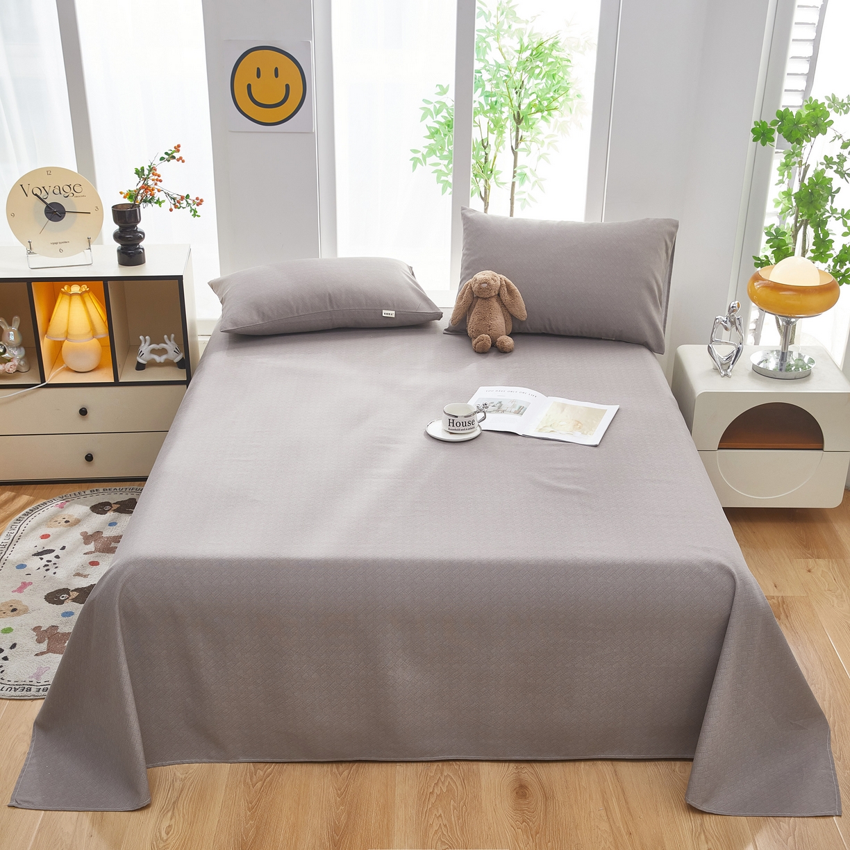 希廷顿 2025新款床单款原棉老粗布凉席席子 奢呈星谷