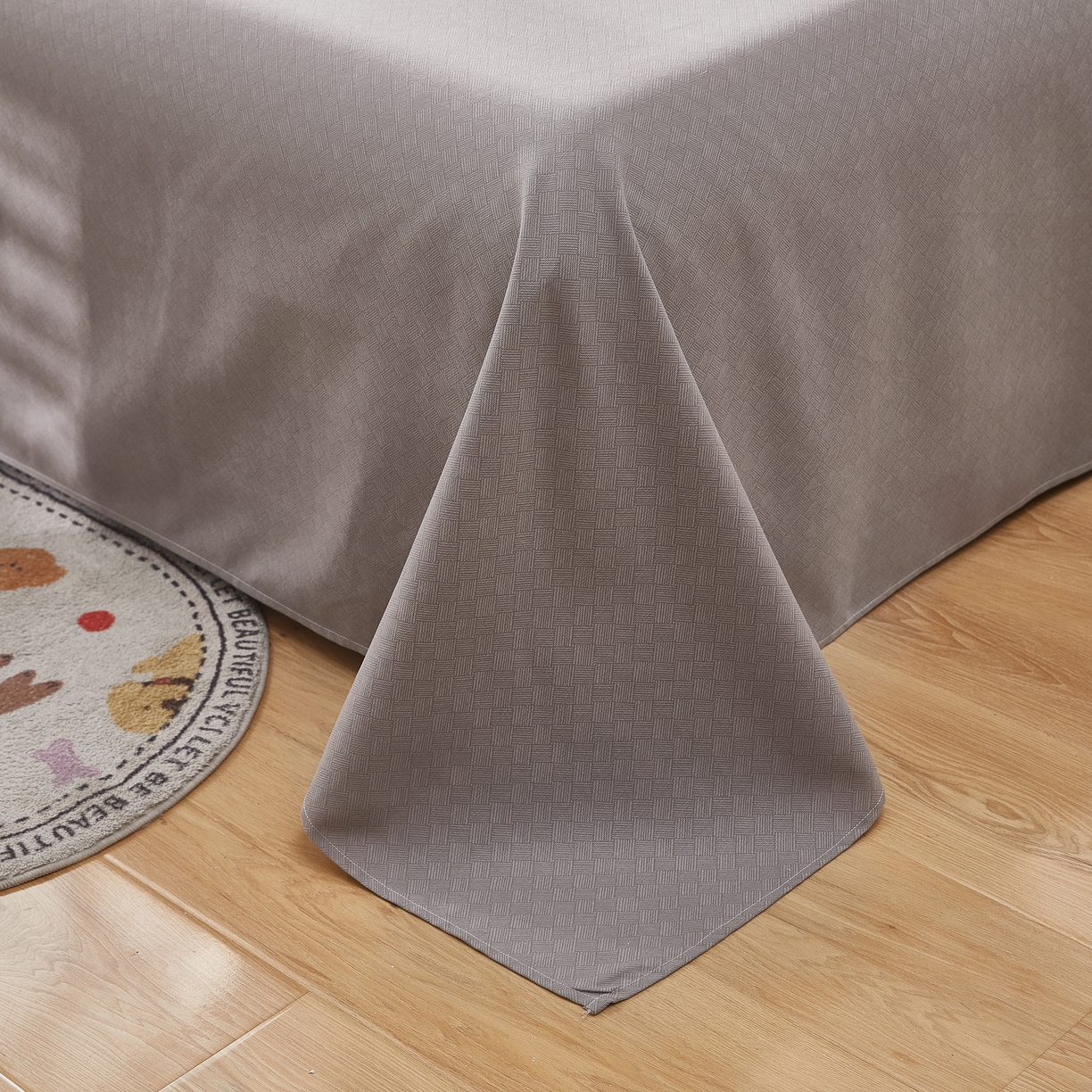 91家纺网 家纺一手货源 找家纺 希廷顿 2025新款床单款原棉老粗布凉席席子 奢呈星谷