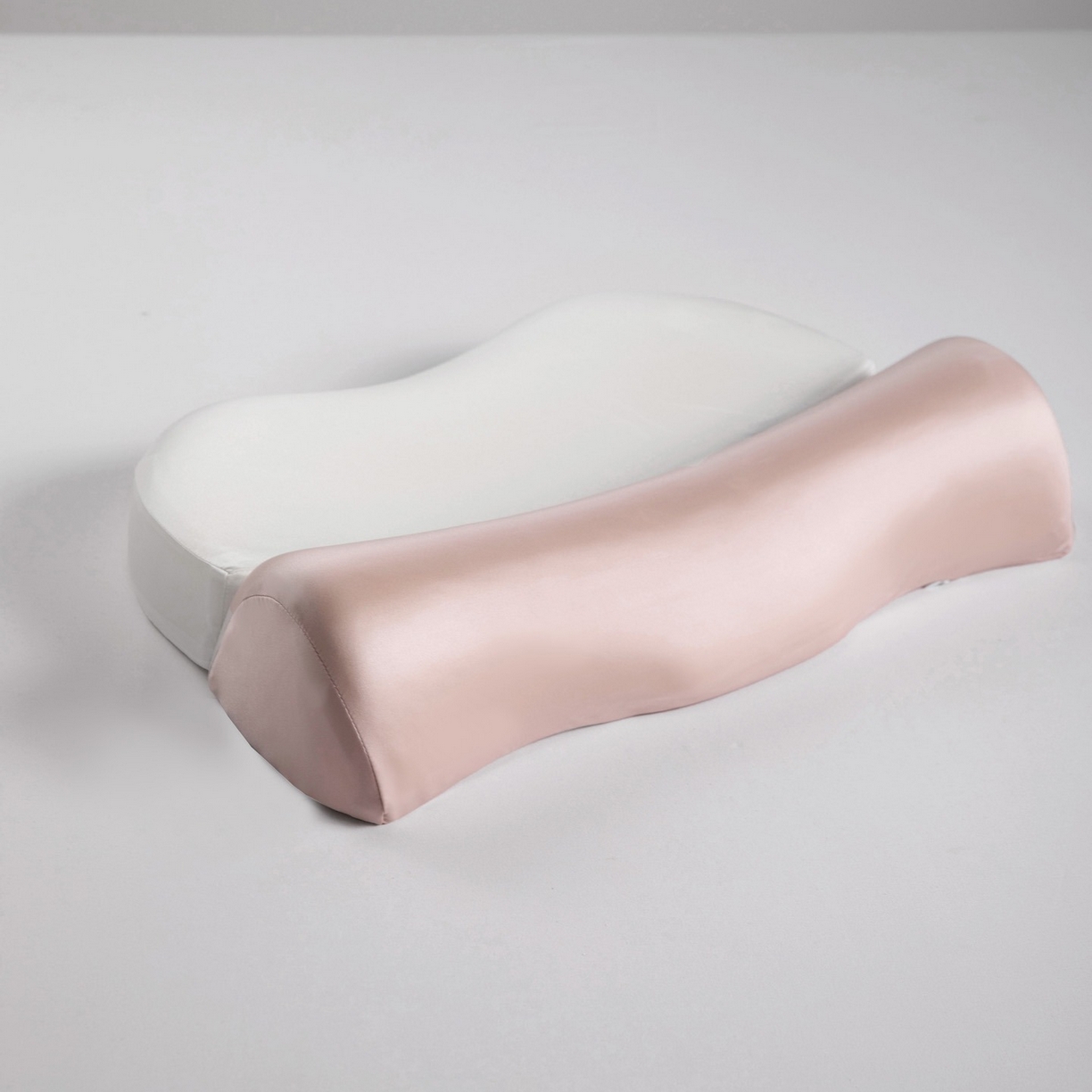 91家纺网 家纺一手货源 找家纺 初铭记忆枕 2026新款凉感牵引枕记忆枕枕头枕芯 粉色