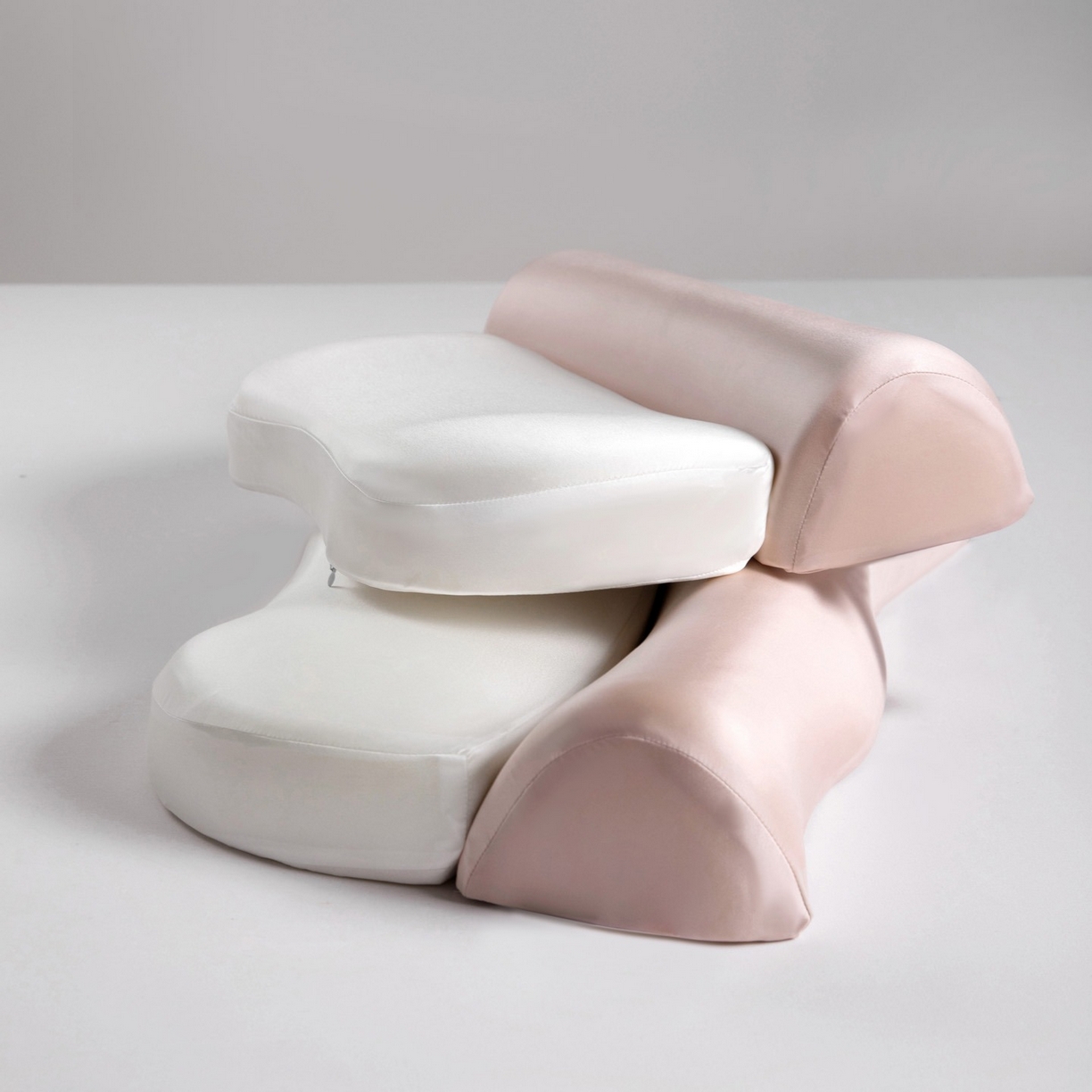 91家纺网 家纺一手货源 找家纺 初铭记忆枕 2026新款凉感牵引枕记忆枕枕头枕芯 粉色