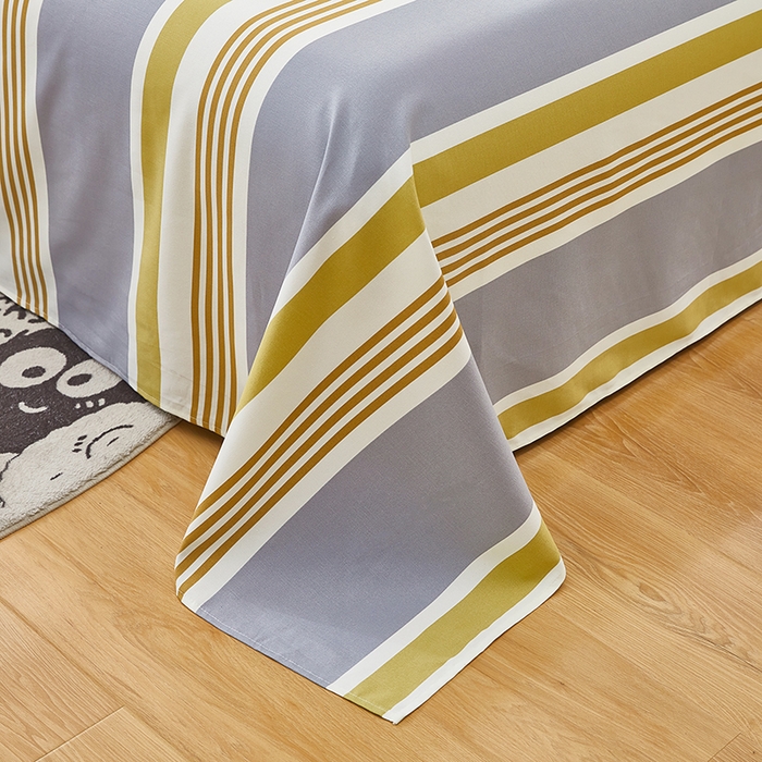 91家纺网 家纺一手货源 找家纺 希廷顿 2025新款床单款原棉老粗布凉席席子 芋禾