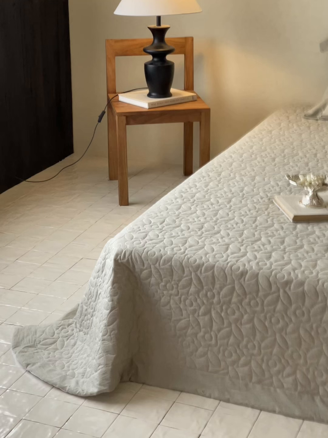 91家纺网 家纺一手货源 找家纺 名品优仓 2026春夏新款棉麻刺绣四件套-摩尔庄园 摩尔庄园一绿