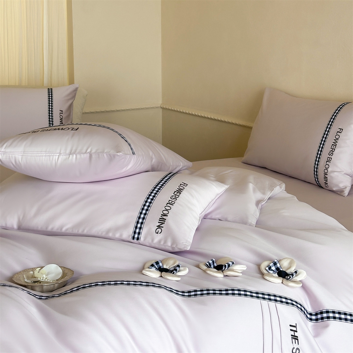 91家纺网 家纺一手货源 找家纺 名品优仓 2026春夏新款新疆长绒棉纯棉刺绣四件套-魅朵 魅朵一梦幻紫