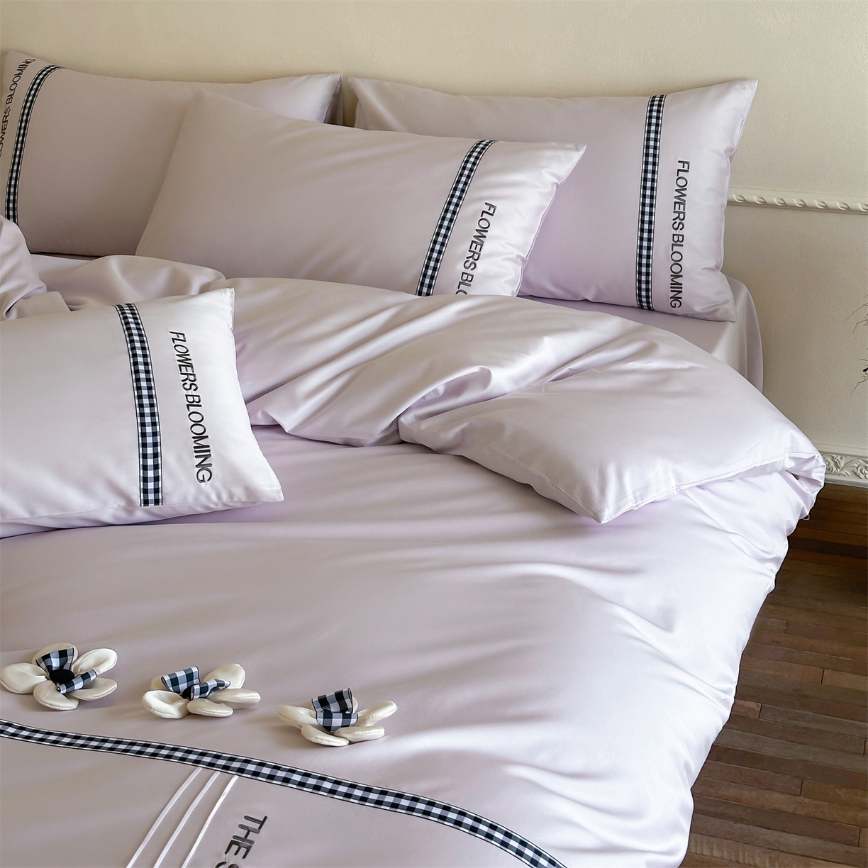 91家纺网 家纺一手货源 找家纺 名品优仓 2026春夏新款新疆长绒棉纯棉刺绣四件套-魅朵 魅朵一梦幻紫