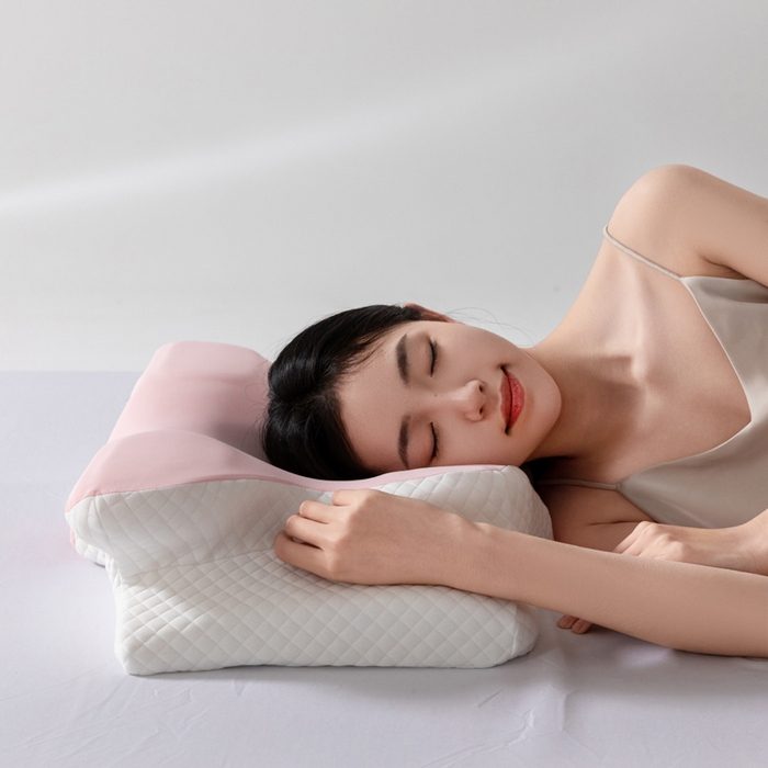 91家纺网 家纺一手货源 找家纺 （总）初铭记忆枕 2026新款跨境支撑性牛角枕飞机枕碟形枕枕头慢回弹枕芯