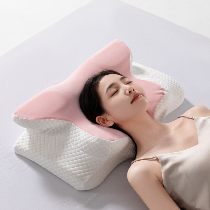 91家纺网 家纺一手货源 找家纺 （总）初铭记忆枕 2026新款跨境支撑性牛角枕飞机枕碟形枕枕头慢回弹枕芯