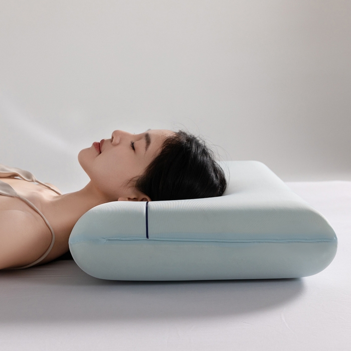 91家纺网 家纺一手货源 找家纺 初铭记忆枕 2026新款某朵同款慢回弹深睡太空记忆枕芯面包枕枕头枕芯 浅蓝