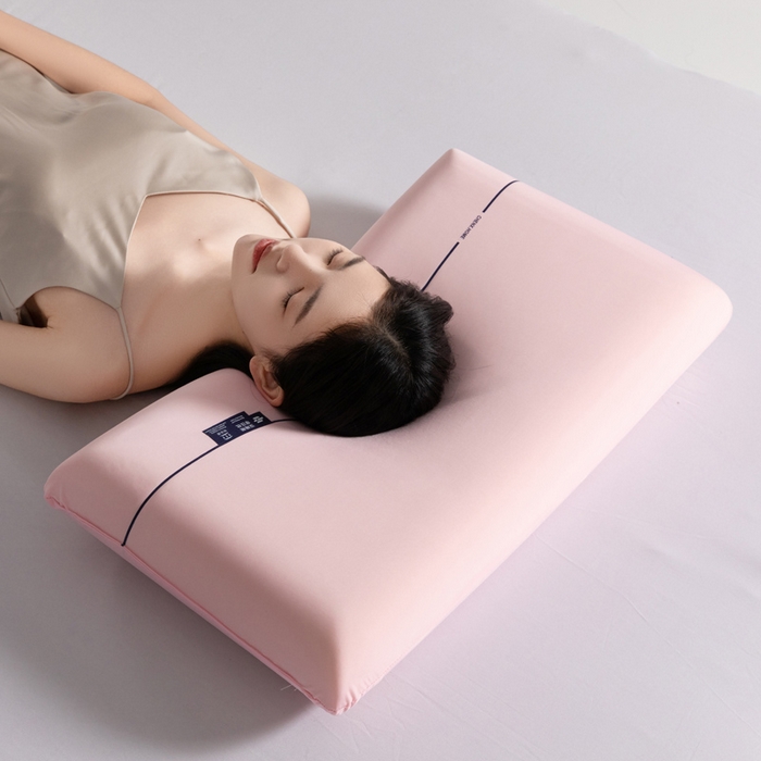 91家纺网 家纺一手货源 找家纺 初铭记忆枕 2026新款某朵同款慢回弹深睡太空记忆枕芯面包枕枕头枕芯 粉色