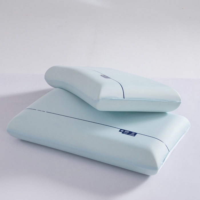 91家纺网 家纺一手货源 找家纺 初铭记忆枕 2026新款某朵同款慢回弹深睡太空记忆枕芯面包枕枕头枕芯 浅蓝