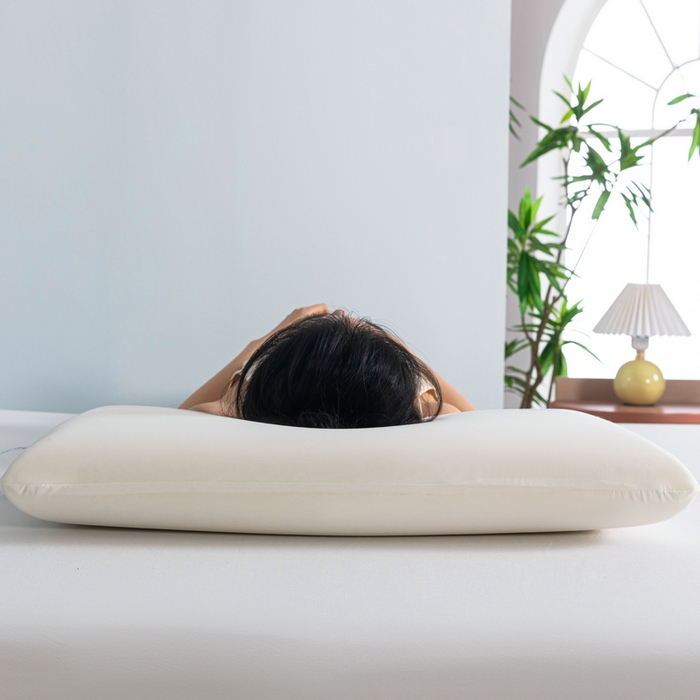 91家纺网 家纺一手货源 找家纺 初铭记忆枕 2026新款某朵同款慢回弹深睡太空记忆枕芯面包枕枕头枕芯 白色