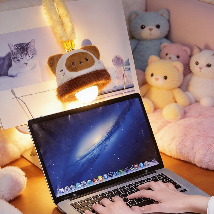 91家纺网 家纺一手货源 找家纺 仟亿莱 2026新款歪耳暹罗猫挂扣小夜灯 组合图仅供展示不可下单 14X17cm