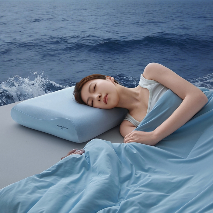 91家纺网 家纺一手货源 找家纺 锦鲤枕芯 2026爆款深睡眠Pro3.0 /2.0（40D）零压力记忆枕慢回弹护颈枕头枕芯 深睡眠Pro3.0  （三芯12cm）[枕芯+内套+深蓝枕套]