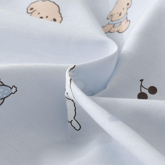 91家纺网 家纺一手货源 找家纺 宇彬家纺 2026直播新款13372A类全棉纯棉印花床单床笠款四件套和单被套喷气清新简约 告白小耶