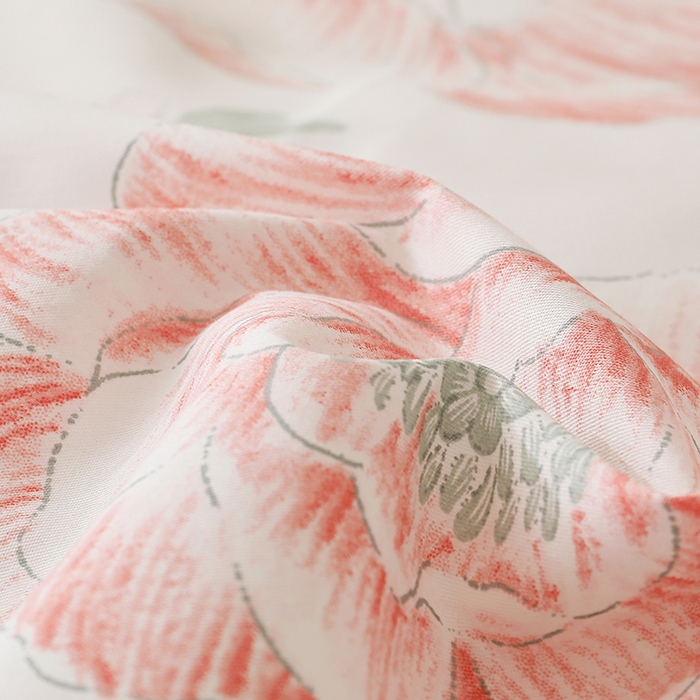 91家纺网 家纺一手货源 找家纺 宇彬家纺 2026直播新款13372A类全棉纯棉印花床单床笠款四件套和单被套喷气清新简约 花开牡丹